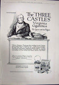 Old Vintage Print 1923 Duke Abercorn Daimler Motor Car Castle Cigarettes 20th