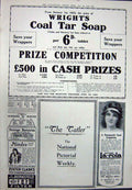Old Vintage Print 1923 Sandy Macdonald Scotch Whisky Wright'S Coal Soap 20th