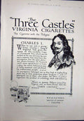 Original Old Vintage Print 1923 Telephone Vickery Watches Virginia Cigarettes