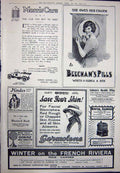 Old Vintage Print 1923 Grants Cherry Brandy Beecham'S Germolene Cannes 20th