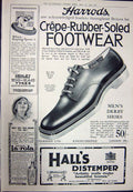 Old Vintage Print 1923 Straker Squire Jewellery Harrods Shoes Hall'S Car 20th