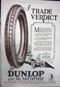 Old Vintage Print 1923 Matoaka Cigarettes Scotland Holidays Dunlop Tyres 20th