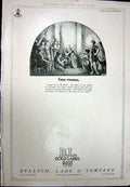 Original Old Vintage Print 1923 Harrods Motor Bicycle B.L GLabel Scotch Whisky