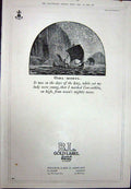 Original Old Vintage Print 1923 Advertisement B.L GLabel Scotch Whisky Glasgow