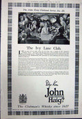 Antique Print Ref.921 1923 Advertisement John Haig Clubman'S Scotch Whisky