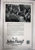 Antique Print Ref.924 1923 Advertisement John Haig Clubman'S Scotch Whisky