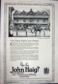 Antique Print Ref.927 1923 Advertisement John Haig Clubman'S Scotch Whisky