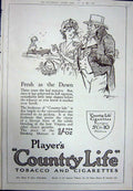 Original Old Vintage Print 1923 Advertisement John Player'S Tobacco Cigarettes