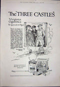 Antique Print Ref.935 1923 Advertisement Three Castles Virginia Cigarettes