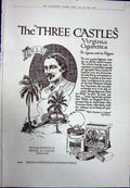 Antique Print Ref.937 1923 Advertisement Three Castles Virginia Cigarettes