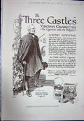 Antique Print Ref.940 1923 Advertisement Three Castles Virginia Cigarettes