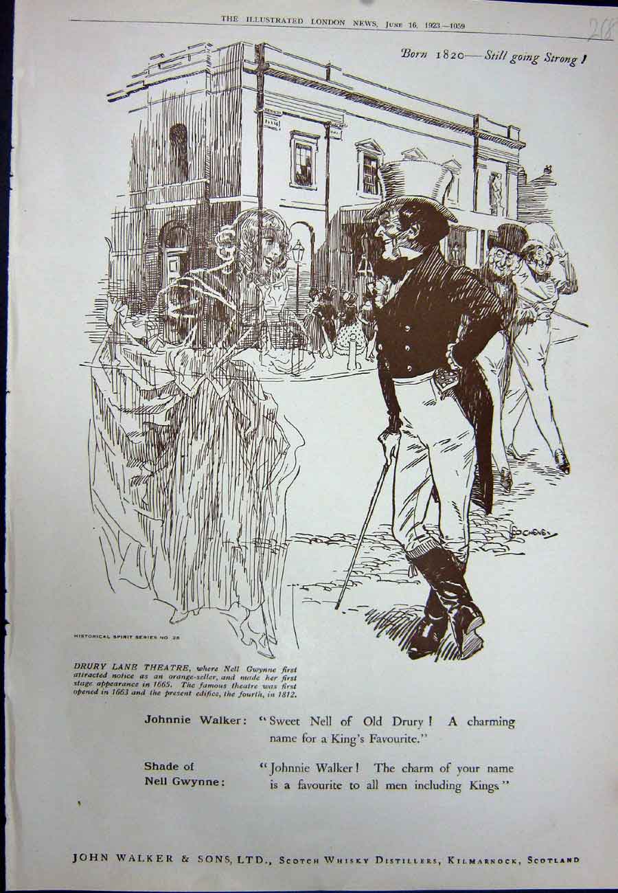 Antique Print Ref.943 1923 Advertisement John Walker Scotch Whisky Scotland