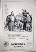 Original Old Vintage Print 1923 Advertisement Kensitas Virginia Cigarettes Wix
