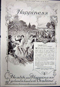 Original Old Vintage Print 1923 Advertisement Ovaltine Wander Cowcross London