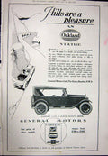 Original Old Vintage Print 1923 Advertisement Oakland Car General Motors Buick