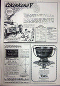 Old Vintage Print 1923Advertisement Soutterware Burndept Mcmichael Aerial 20th