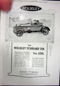 Original Old Vintage Print 1923 Advertisement Wolseley Motor Car Birmingham