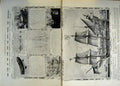Antique Old Print *3006 1912 War Ships Shakespeare Earls Court Louvre Liner