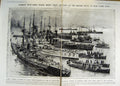 Antique Old Print *3016 1912 Foreign War Navy Ships Brazilian Dreadnought