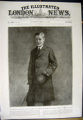 Old Antique Print 1912 Portrait Prince Wales Earl Chester France Artist 20th