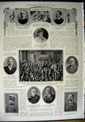 Old Antique Print 1912 War Ships Manchester Funeral King Frederick Lord 20th