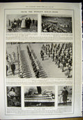 Original Old Antique Print 1912 Derby Horse Racing Raphael Tagile Malta Siers