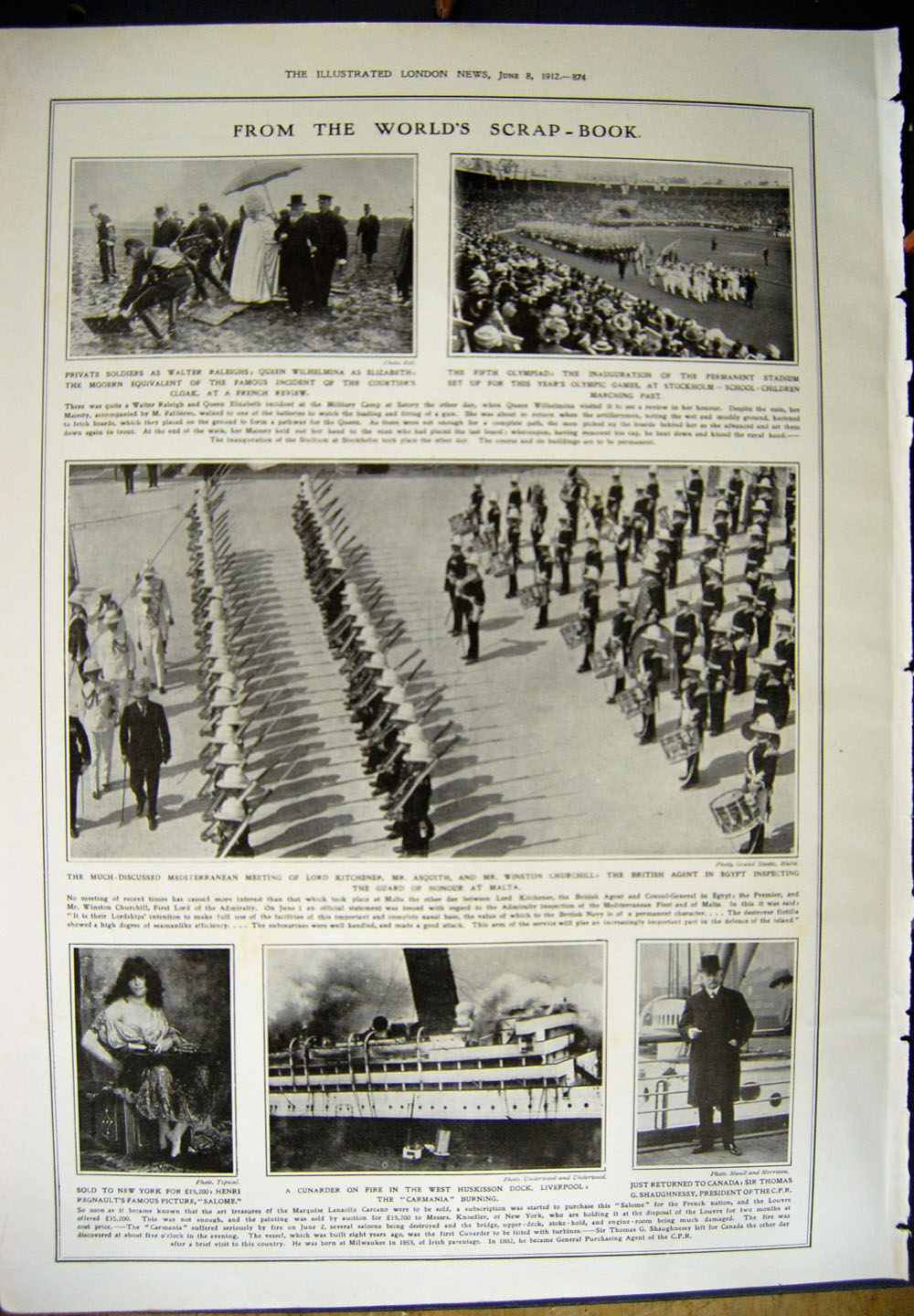Original Old Antique Print 1912 Derby Horse Racing Raphael Tagile Malta Siers