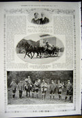 Old Antique Print 1912 Palace Schonbrunn Gloriette Emperor Austria Sport 20th