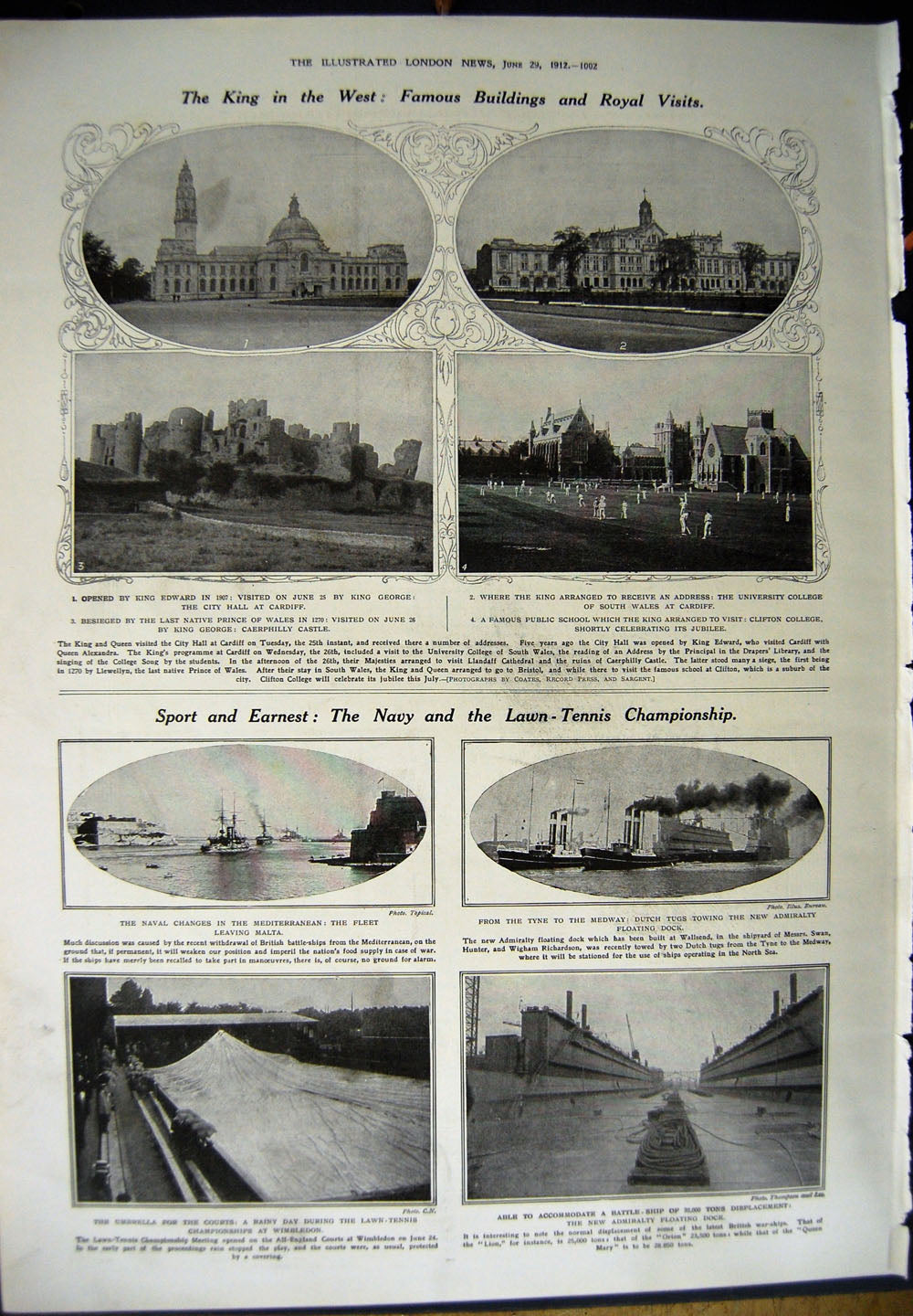 Old Antique Print 1912 Portrait Lawrence Alma-Tadema Wimbledon Cardiff 20th