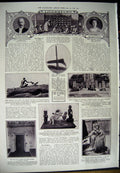 Old Antique Print 1912 Men King'S Honours Brahman House Malayan Magician 20th