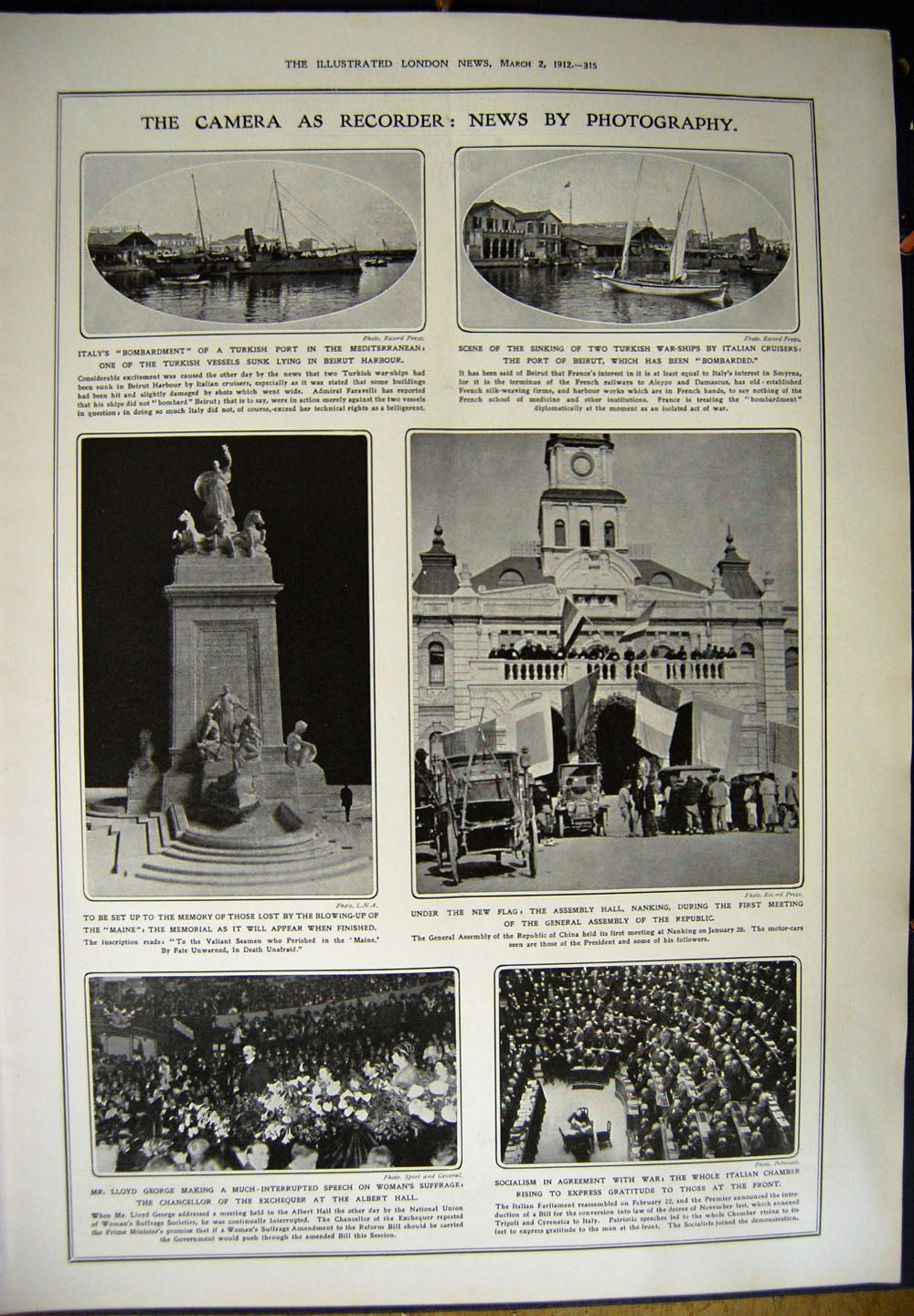 Old Antique Print 1912 Coal Mining Pit Strike Derbyshire Ship George War 20th