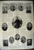 Old Antique Print 1912 Tram Cars Coal Strike Bernard Kirkwood Kitchener 20th