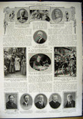 Antique Old Print 1912 Railway Engine Oil-Burning Train Rankin Wright Men 20th