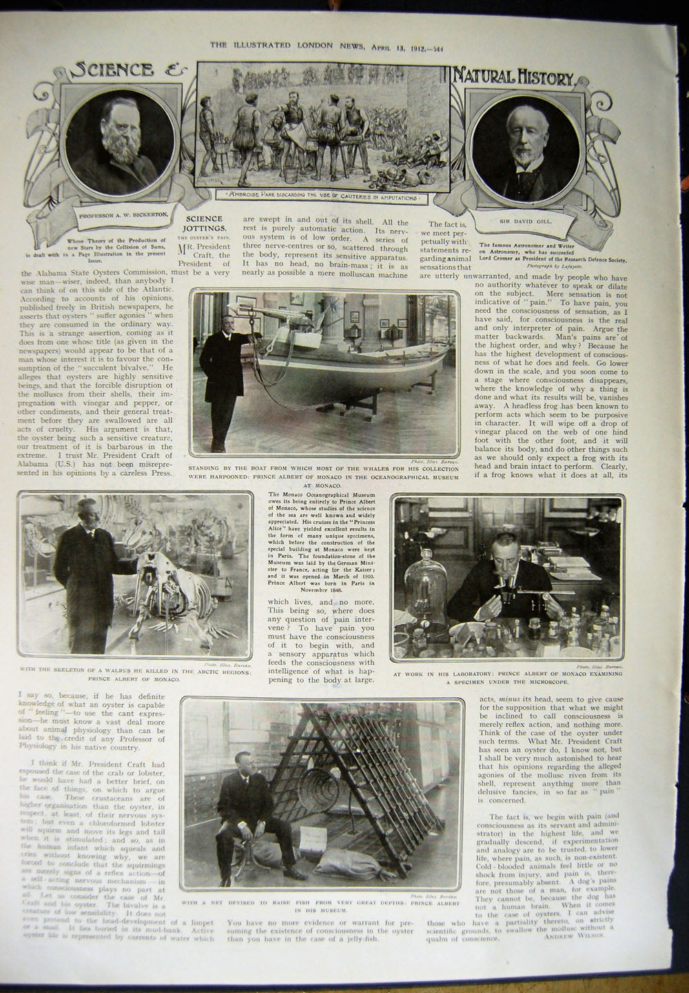 Old Antique Print 1912 Graves Cemetery Birds Brandenburg Prince Albert 20th