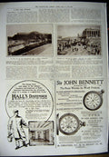 Antique Old Print 1912 Ellimans Embrocation Horse Distemper Bennett Watch 20th