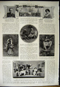Antique Old Print 1912 Submarine War Gregory Airman Theatre Maude Maturin 20th