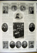 Antique Old Print 1912 King Frederick Denmark Fisher Malecka White Barnes 20th