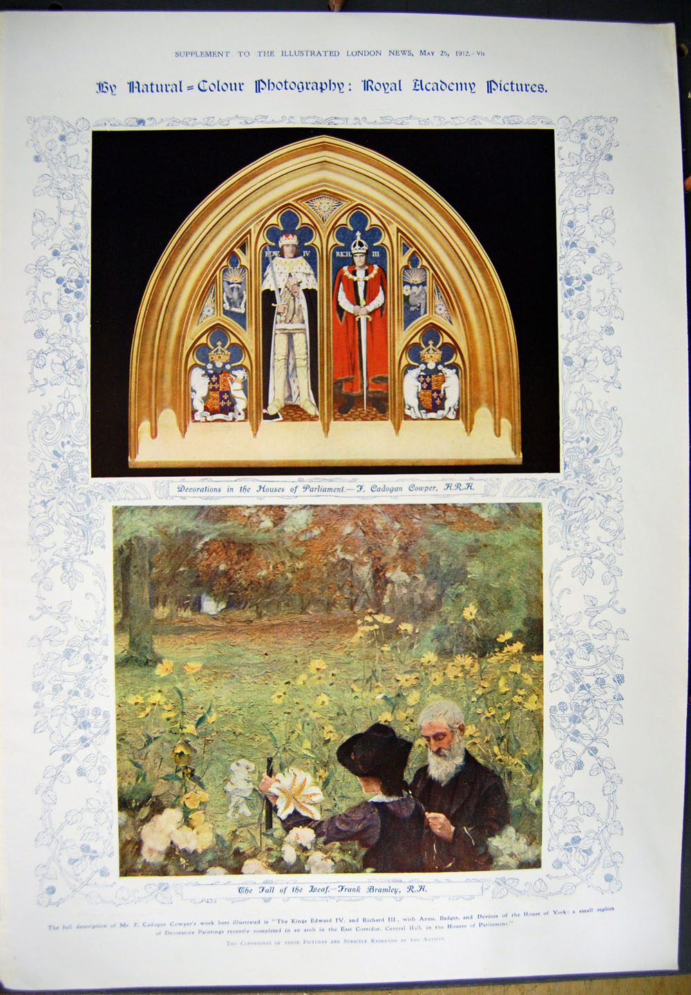 Old Antique Print 1912 Kavirondo Funeral Africa Royal Academy Pictures 20th