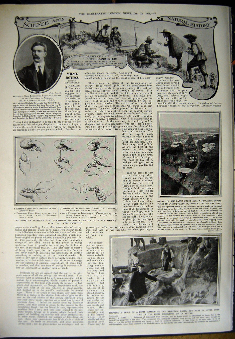 Original Old Antique Print 1912 Tent Delhi Durbar Stone Age America Neolithic