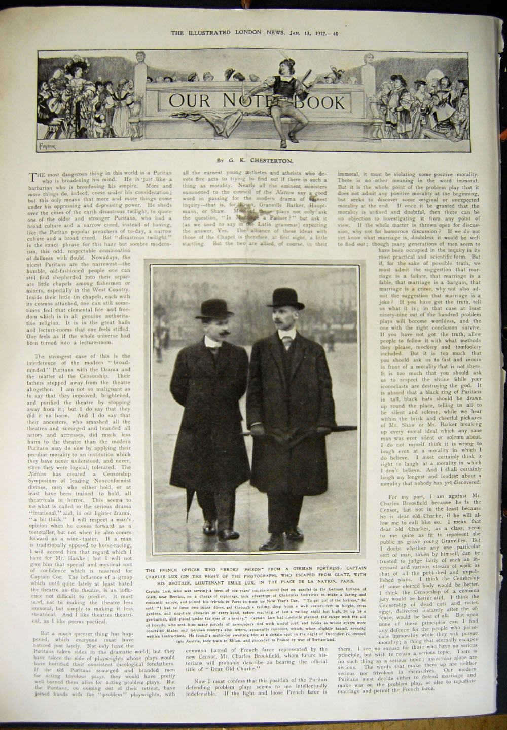Original Old Antique Print 1912 Map War Ships Jingo Election Captain Lux Paris