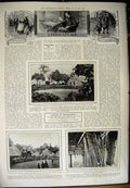 Antique Old Print 1912 Abor Wounded Punitive Expedition Santa Cruz Matema 20th