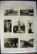 Old Antique Print 1912 Insects Spider Grasshopper Railway Tripoli Boston 20th