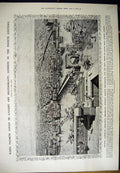 Old Antique Print 1912 Cripplegate Bishopsgate Billingsgate Salmon London 20th