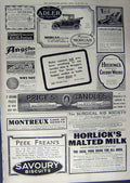 Old Antique Print 1912 Advertisement Peek Frean'S Whisky Candles Morgan 20th