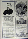 Old Antique Print 1912 Advertisement Orchestrelle Pianolo Vinolia Cream 20th