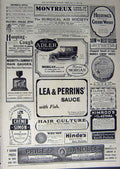 Old Antique Print 1912 Advertisement Candles Perrins Whisky Morgan Polish 20th