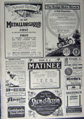 Original Old Antique Print 1912 Advertisement Bicycle Brandy Pianos Goddard'S