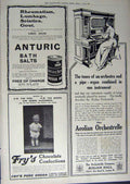 Old Antique Print 1912 Advertisement Anturic Bath Salt Fry'S Orchestrelle 20th