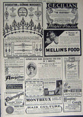 Old Antique Print 1912 Advertisement Mellin'S Food Diamonds Roche Pianos 20th