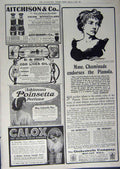 Old Antique Print 1912 Advertisement Orchestrelle Aitchison Cod Liver Oil 20th